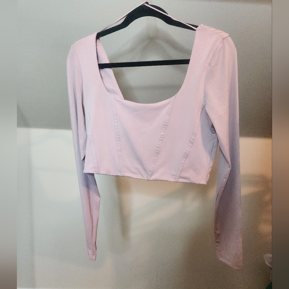 NWT Dynamite- Corset LS Top - Picture 2 of 3